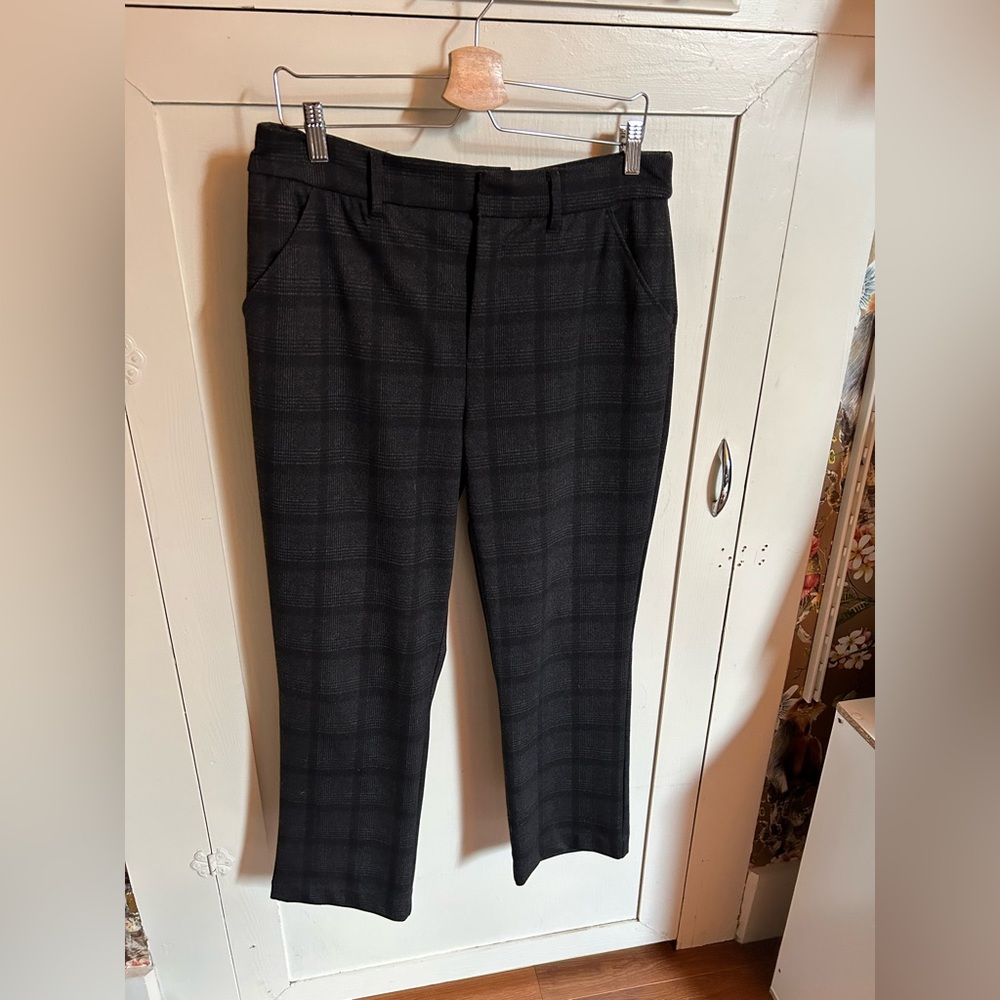 Wit And Wisdom Plaid Cropped Pant Size 10
